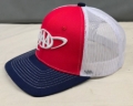 Picture of Snapback Trucker Cap - Red/Navy/White