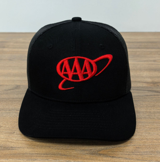 Picture of Snapback Trucker Cap - BLACK/BLACK/RED
