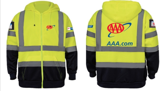 Picture of Full Zip Reflective Hoodie, CLASS 3